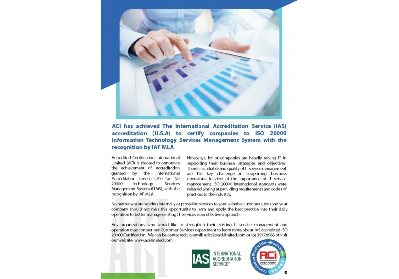 ACI _ ISO 20000 IAS Accredited Cert. Leaflet_Page_1